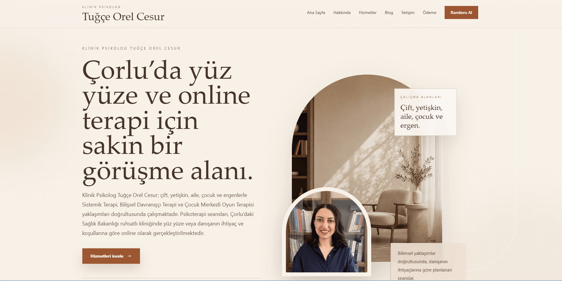 Klinik Psikolog Tuğçe Orel Cesur