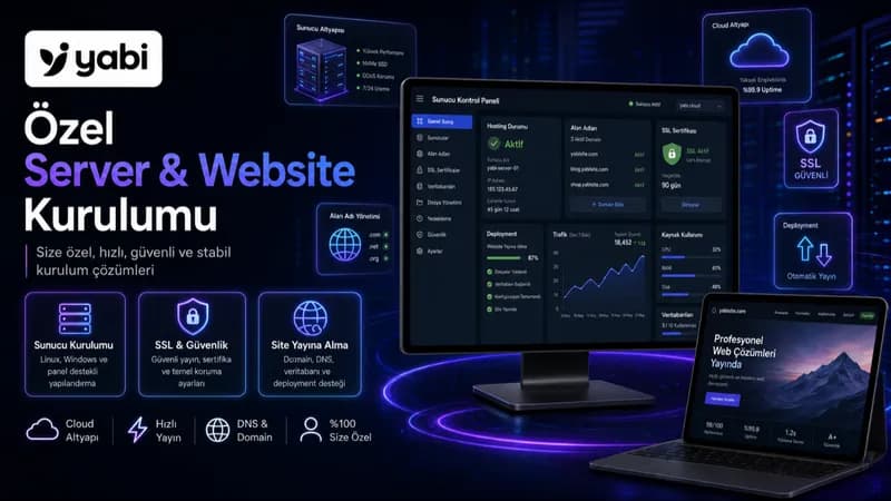 Server ve web sitesi kurulumu