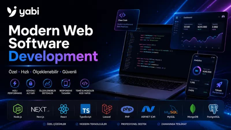 Ozel profesyonel web yazilimi