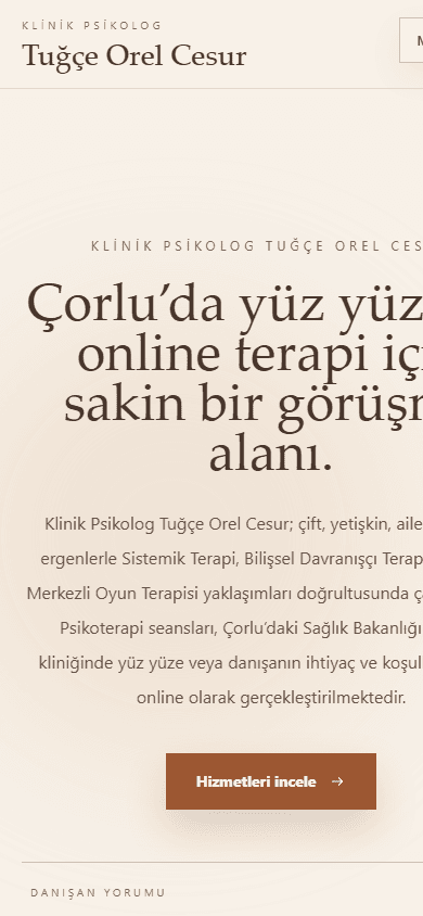 Klinik Psikolog Tuğçe Orel Cesur — görsel 2